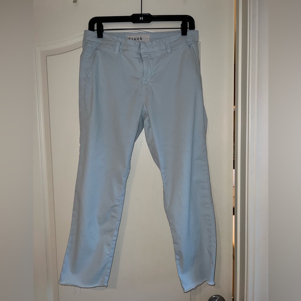 FRANK & EILEEN WICKLOW Light Blue Pants